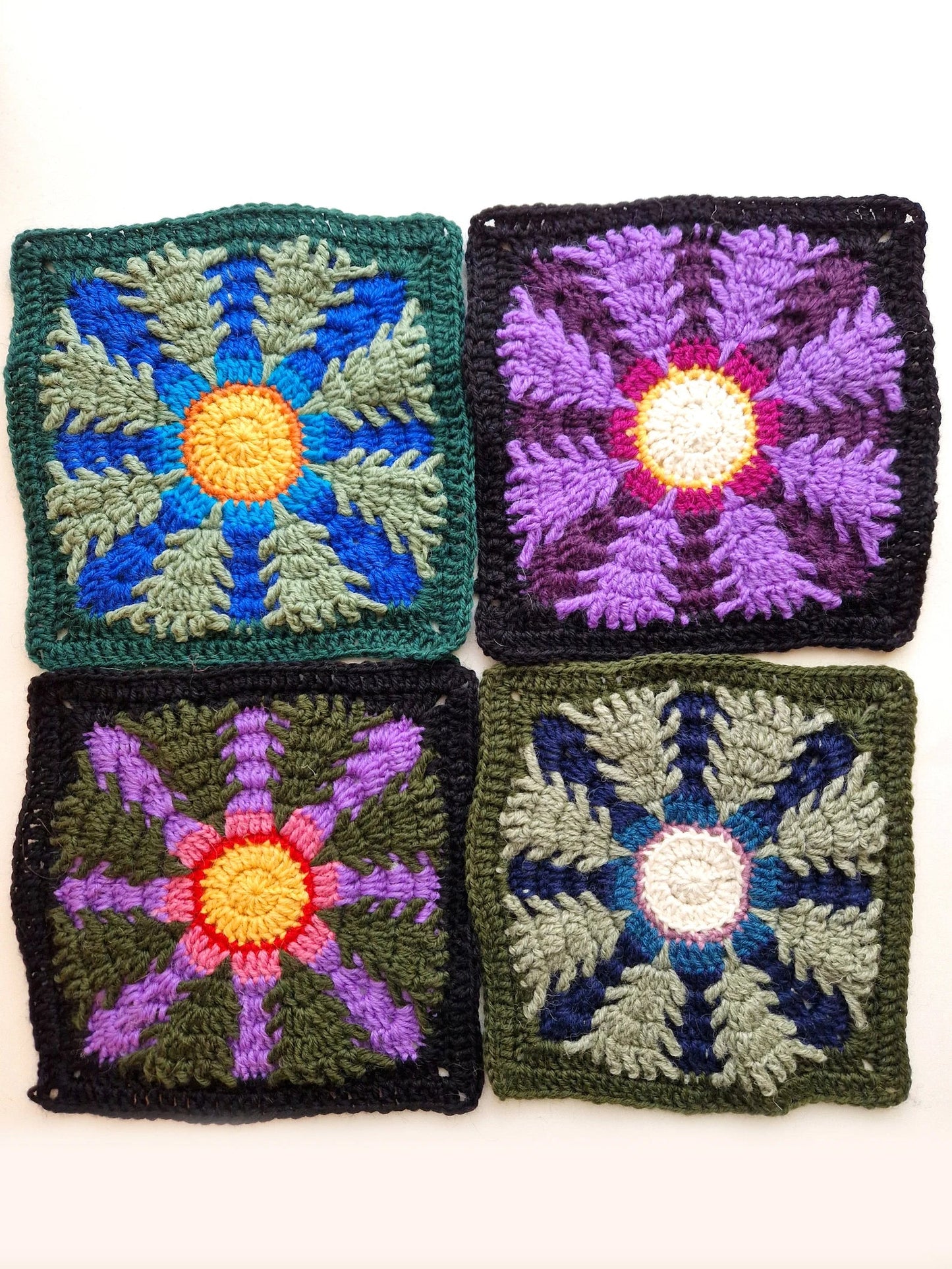 Moonlit Forest Granny Square Crochet Pattern