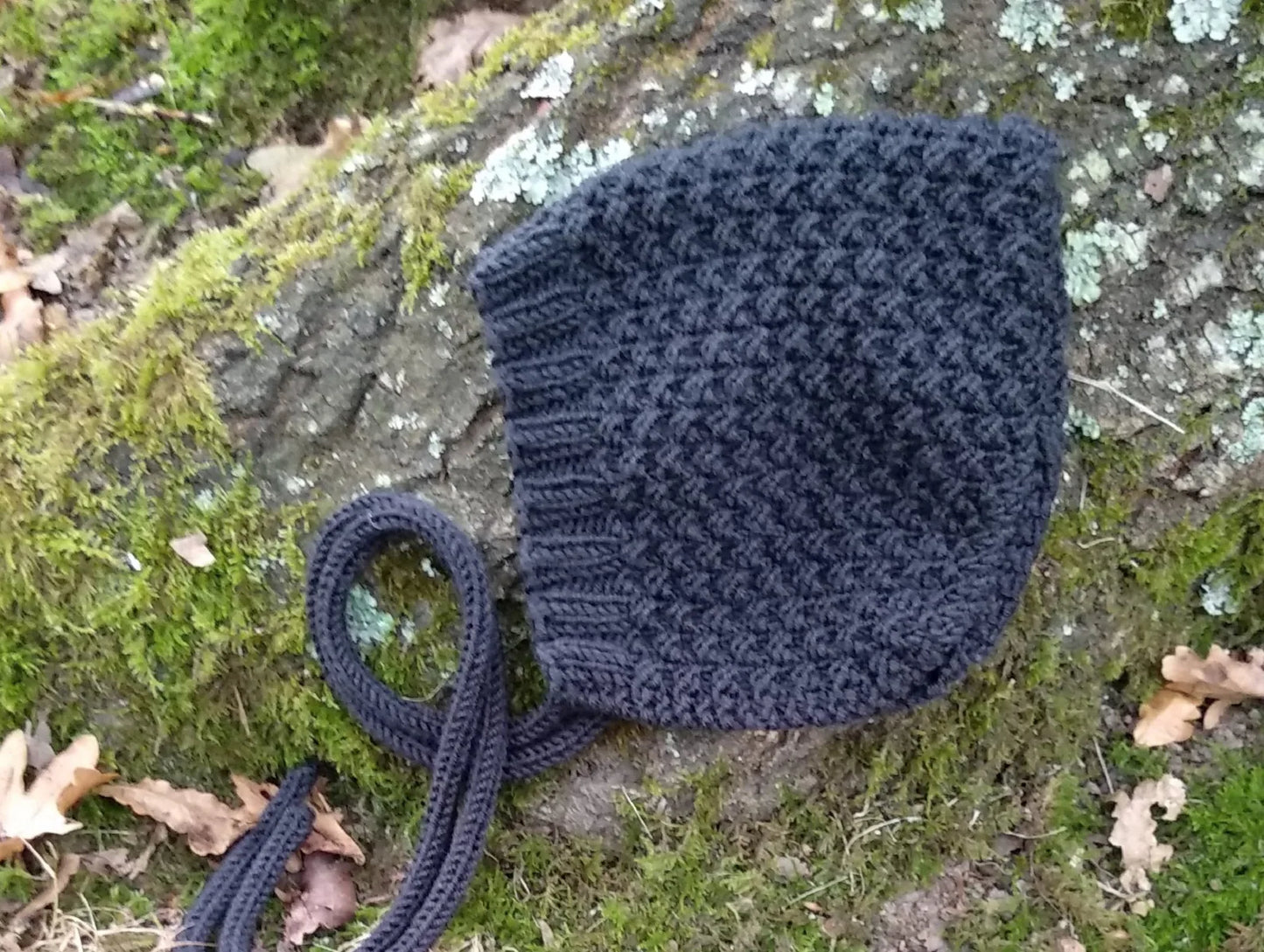 Mossy Pixie Baby Hat Knitting Pattern