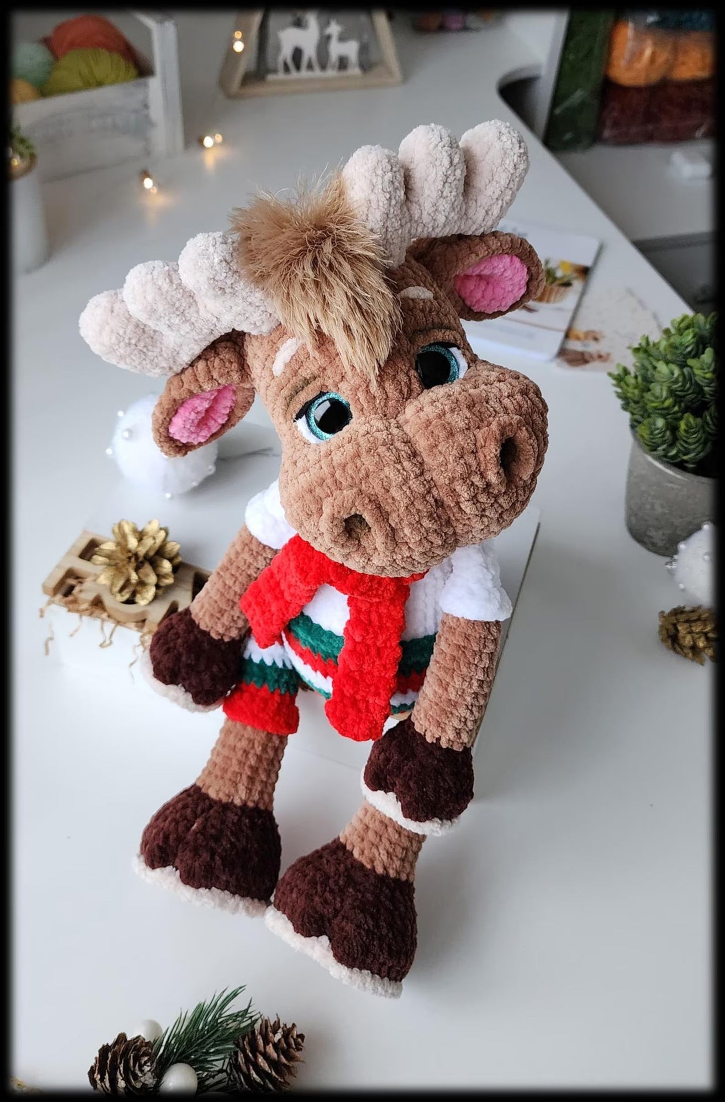 Reindeer Amigurumi Crochet Pattern