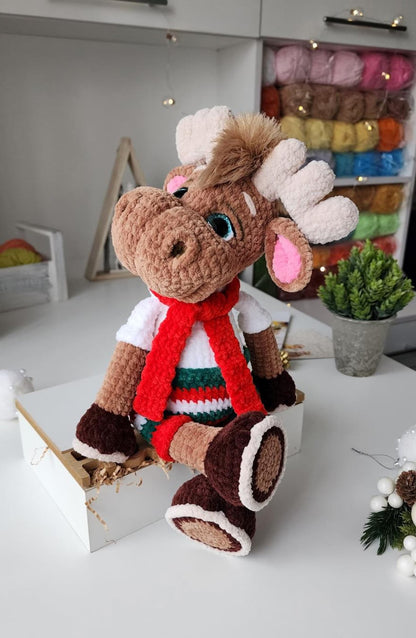 Reindeer Amigurumi Crochet Pattern