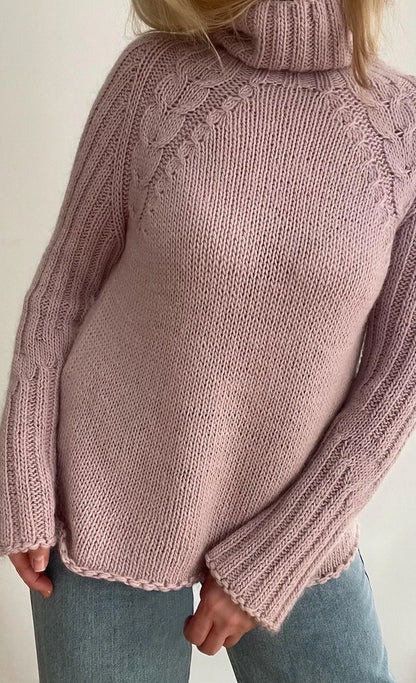 Raglan Sleeve Sweater Knitting Pattern