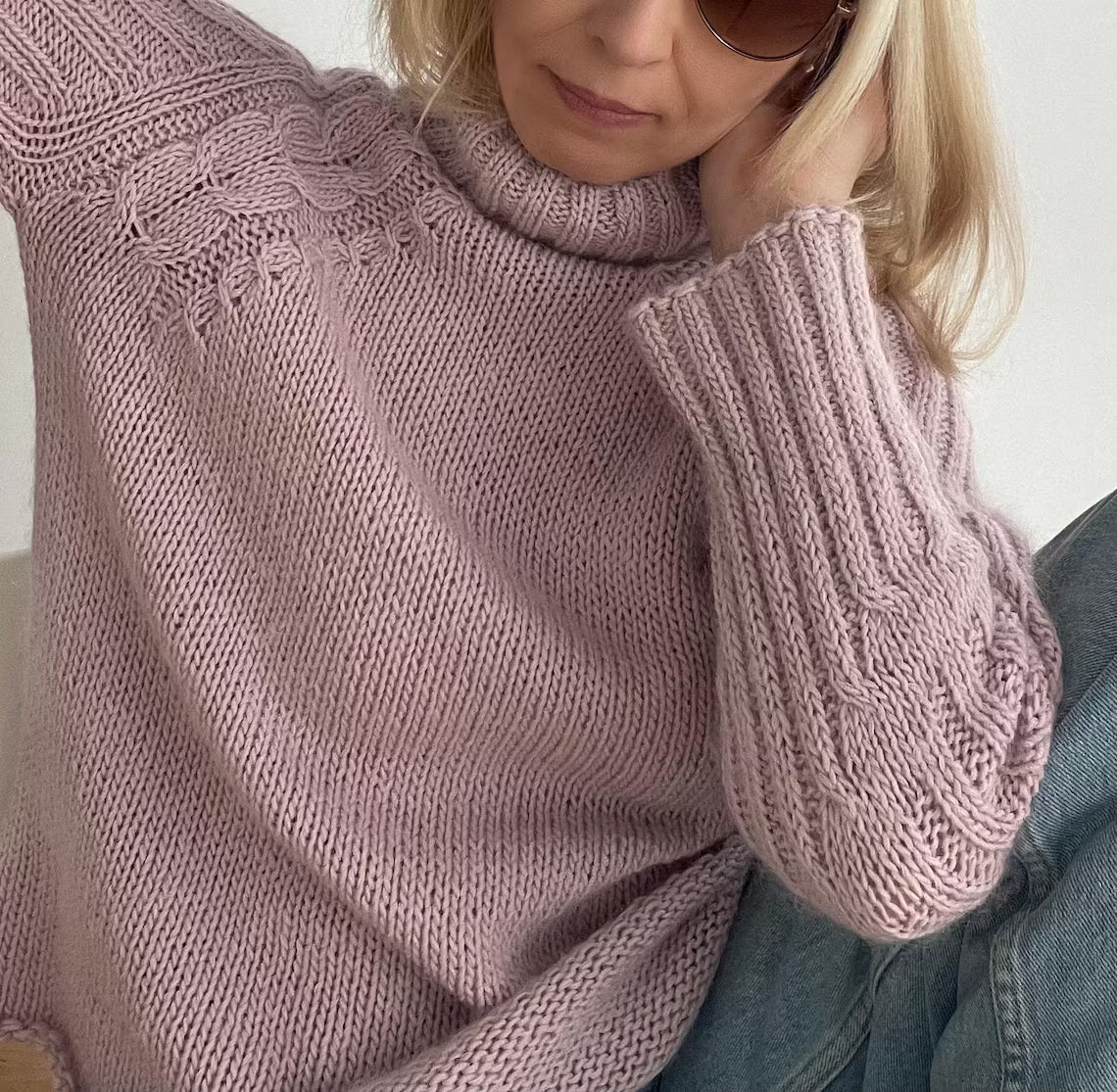 Raglan Sleeve Sweater Knitting Pattern