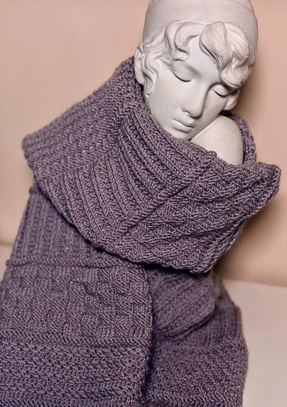 Reversible Textured Scarf Knitting Pattern