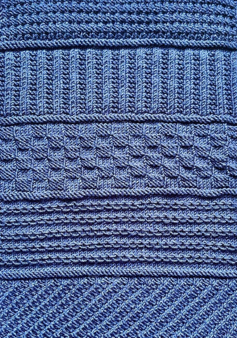 Reversible Textured Scarf Knitting Pattern