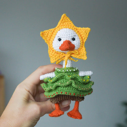 Stuffed Goose With Cute Outfit Crochet Pattern