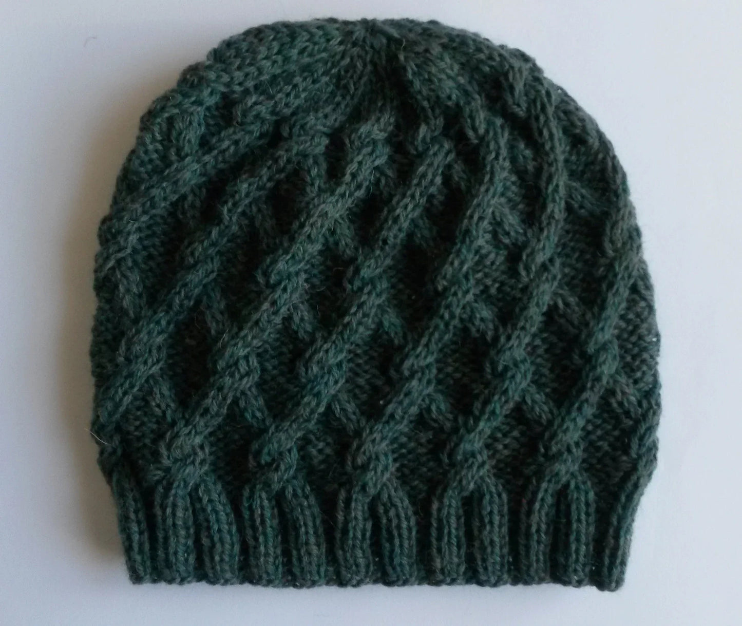 Salthill Aran Cable Beanie Knitting Pattern