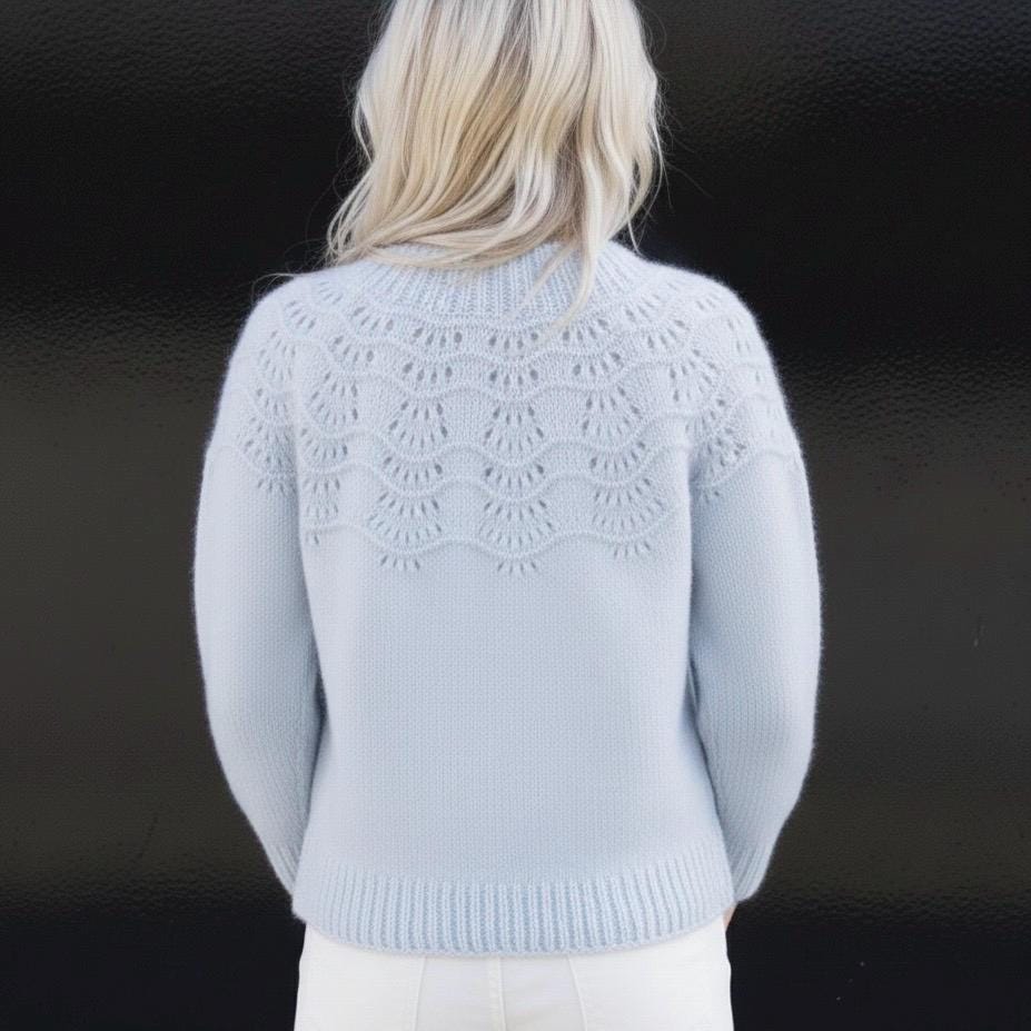 Seamless Top Down Cardigan Knitting Pattern