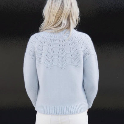 Seamless Top Down Cardigan Knitting Pattern