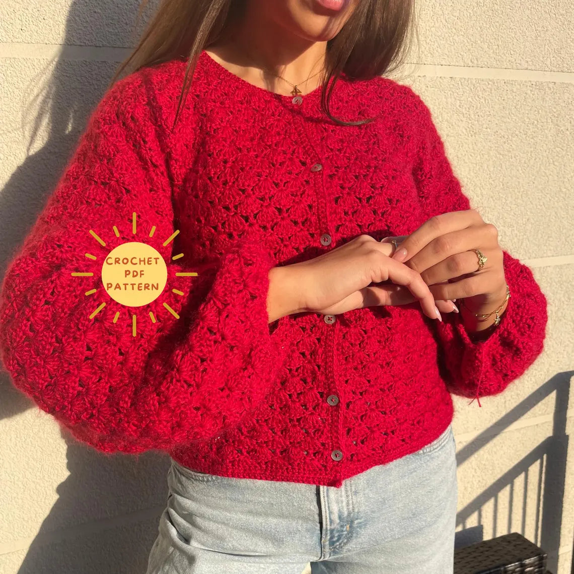 Shelly Made-To-Measure Cardigan Crochet Pattern