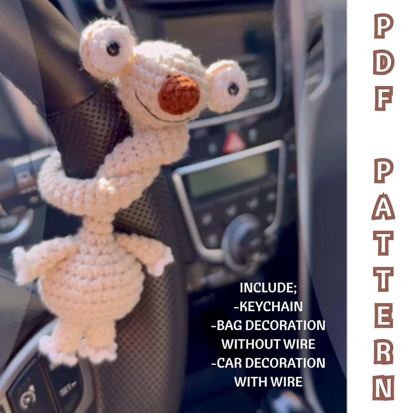 Sid the Sloth Amigurumi Crochet Pattern