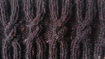 Simple Cable Knit Beanie Pattern