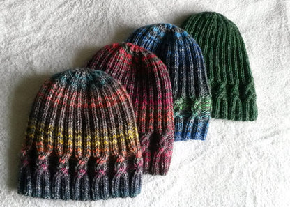 Simple Cable Knit Beanie Pattern