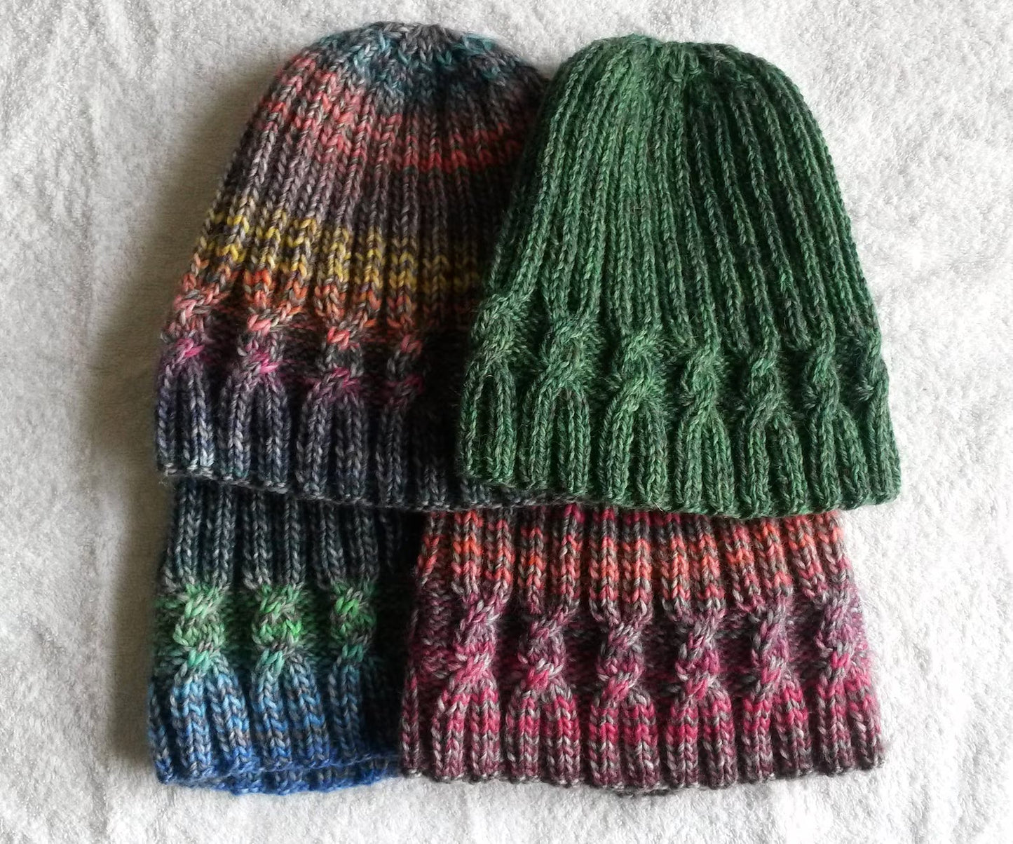 Simple Cable Knit Beanie Pattern