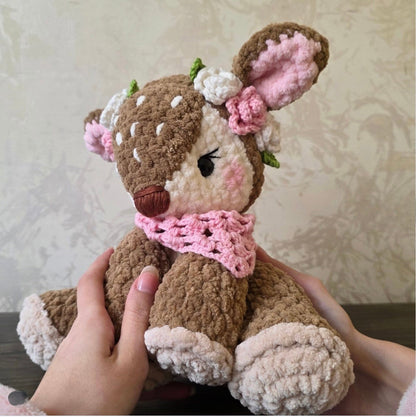 Sitting Deer Crochet Pattern