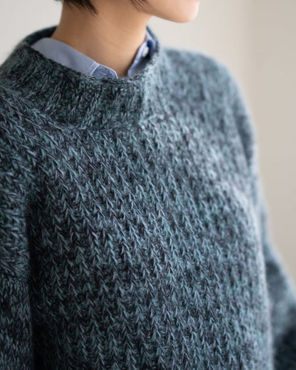 Tunisian Mock Neck Sweater Crochet Pattern