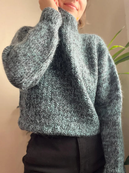 Tunisian Mock Neck Sweater Crochet Pattern