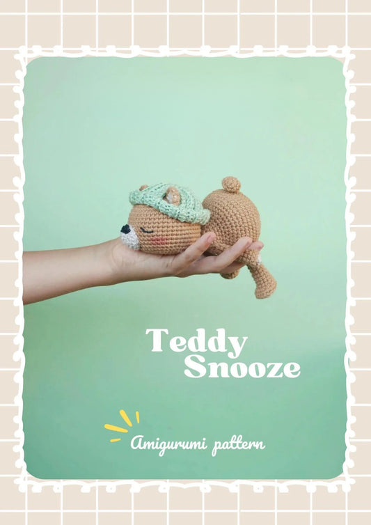 Teddy Snooze Amigurumi Crochet pattern