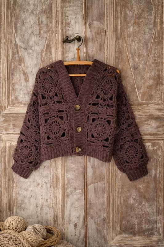 Teresa Granny Square Cardigan Crochet Pattern
