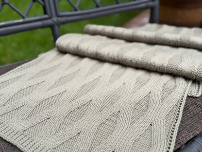 Textured Rectangular Shawl Knitting Pattern