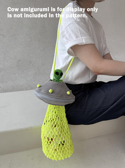 Foldable Mesh Bag Crochet Pattern