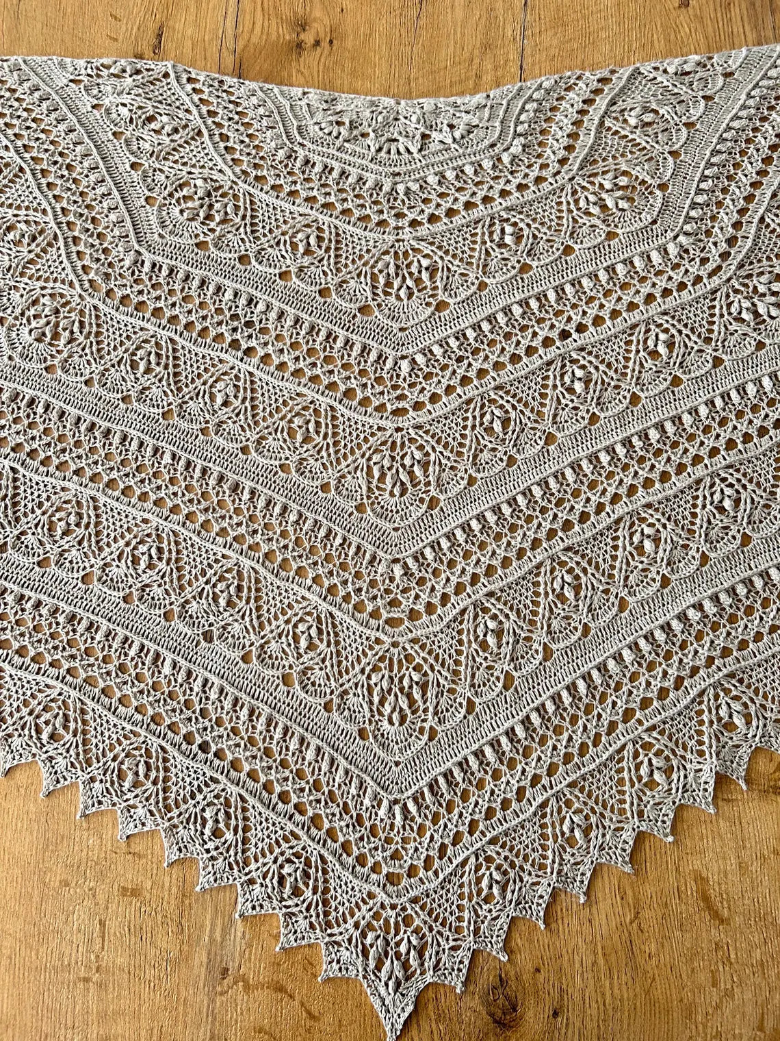 Lace Hexagon Shawl Crochet Pattern