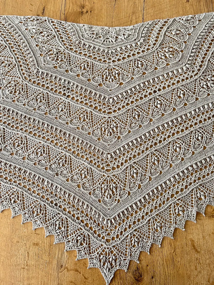 Lace Hexagon Shawl Crochet Pattern