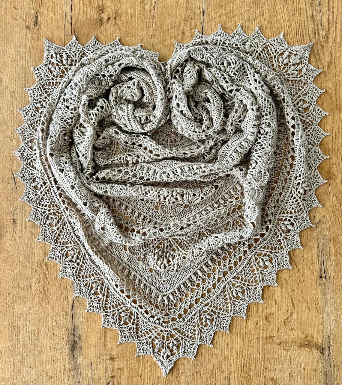 Lace Hexagon Shawl Crochet Pattern