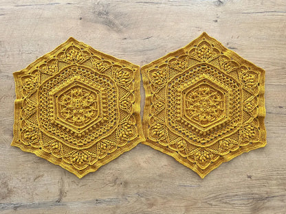 Lace Hexagon Shawl Crochet Pattern