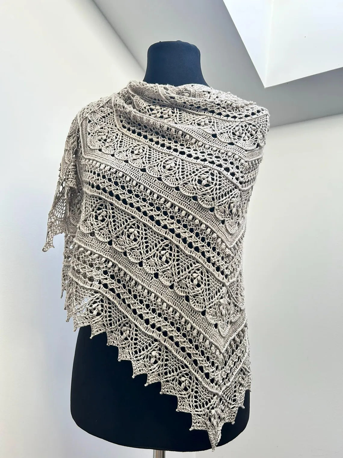 Lace Hexagon Shawl Crochet Pattern