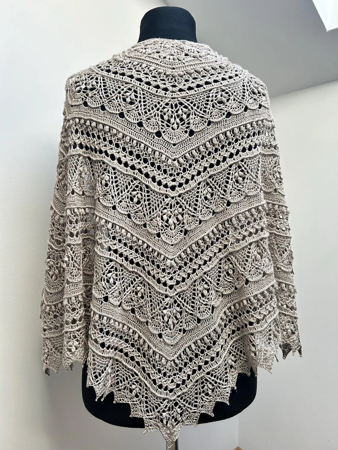 Lace Hexagon Shawl Crochet Pattern