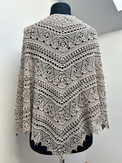 Lace Hexagon Shawl Crochet Pattern