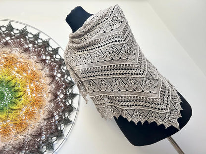 Lace Hexagon Shawl Crochet Pattern