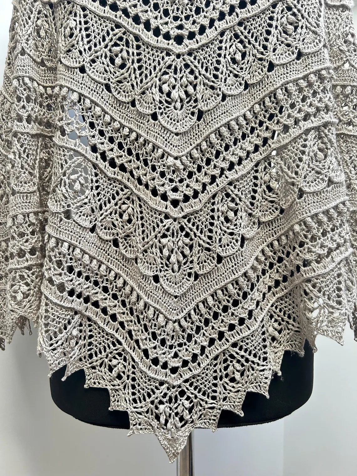 Lace Hexagon Shawl Crochet Pattern