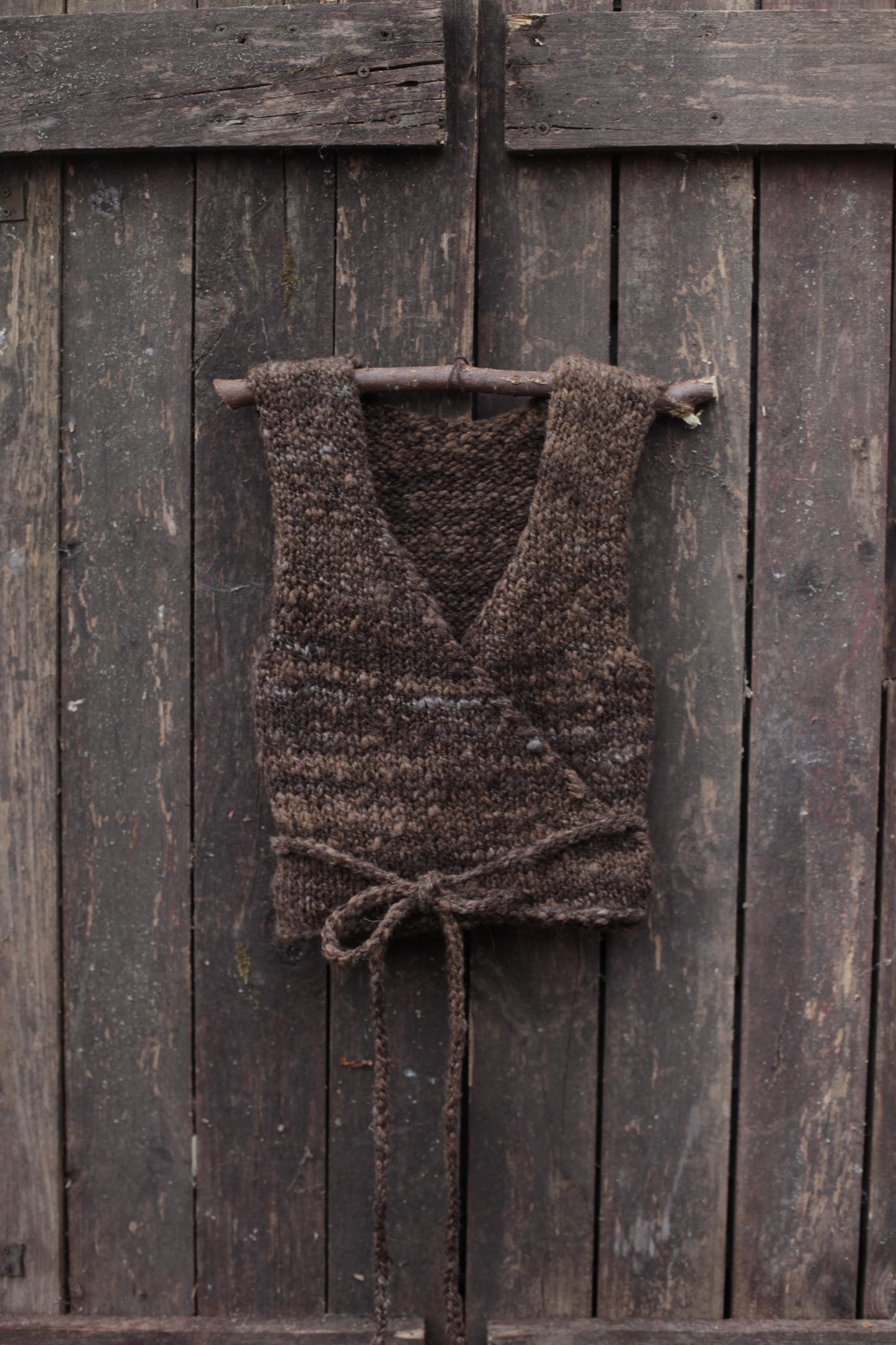Wool Wrap Vest Knitting Pattern