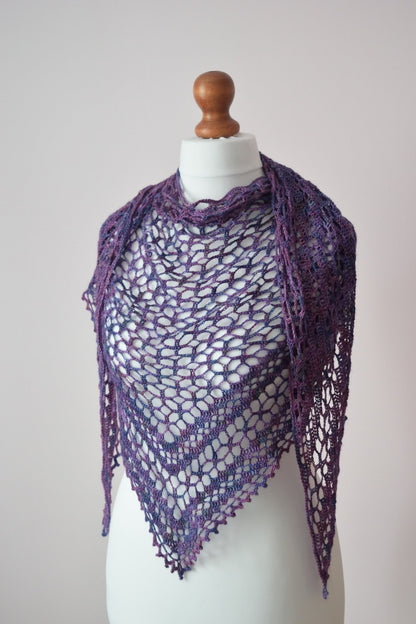 Nightfall Lace Shawl Crochet Pattern