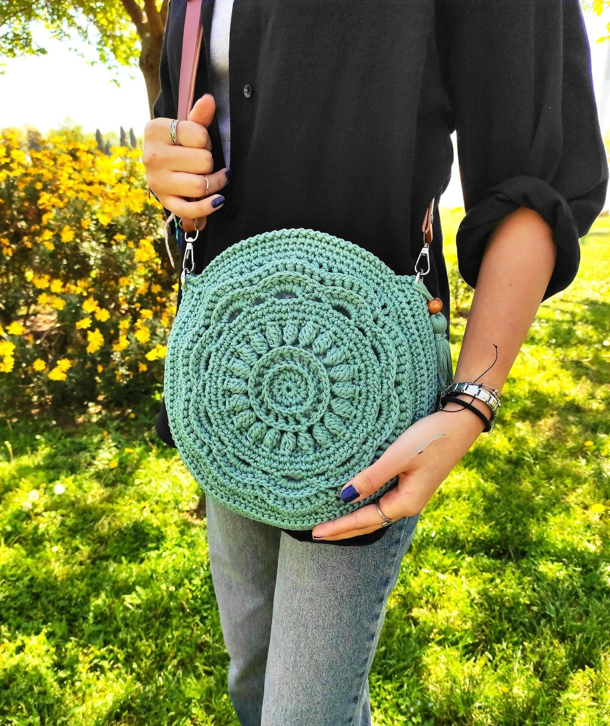 Boho Crossbody Bag Crochet pattern - OR
