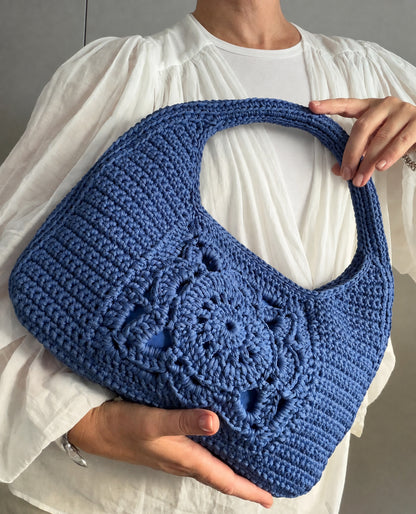Raffia Wool Handbag Crochet Pattern