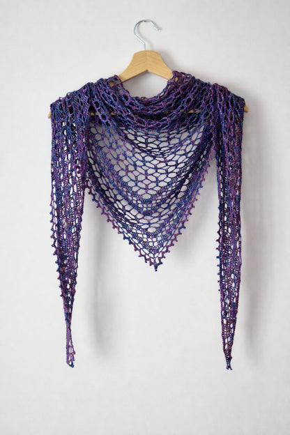 Nightfall Lace Shawl Crochet Pattern