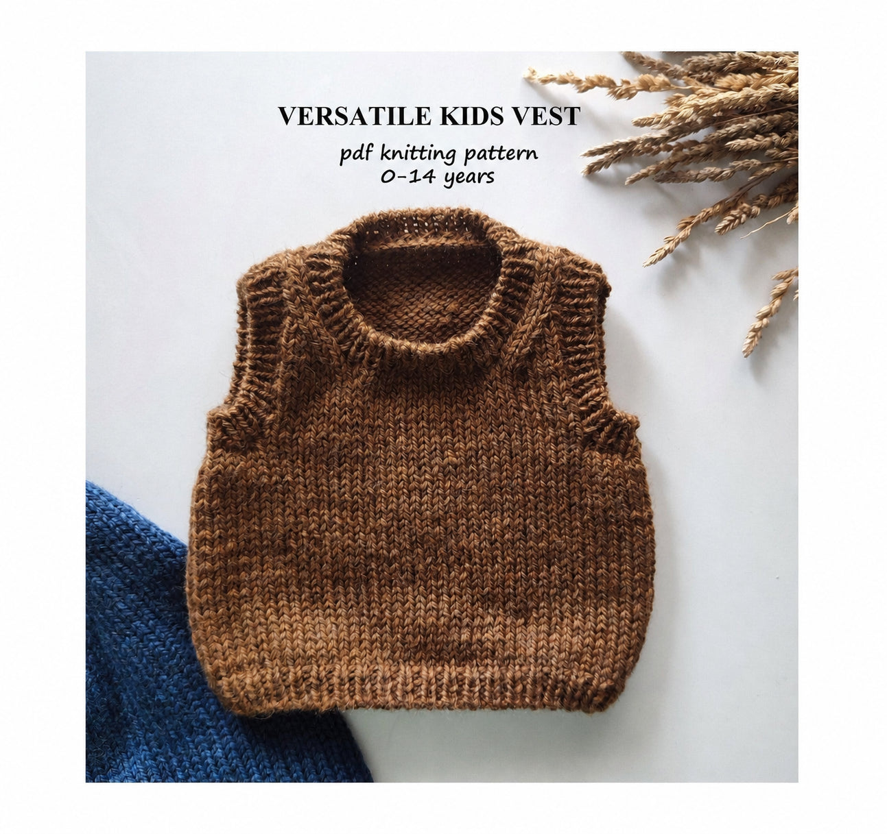 Versatile Kids Vest Knitting Pattern