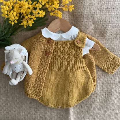Pineapple Cardigan and Romper Knitting Pattern