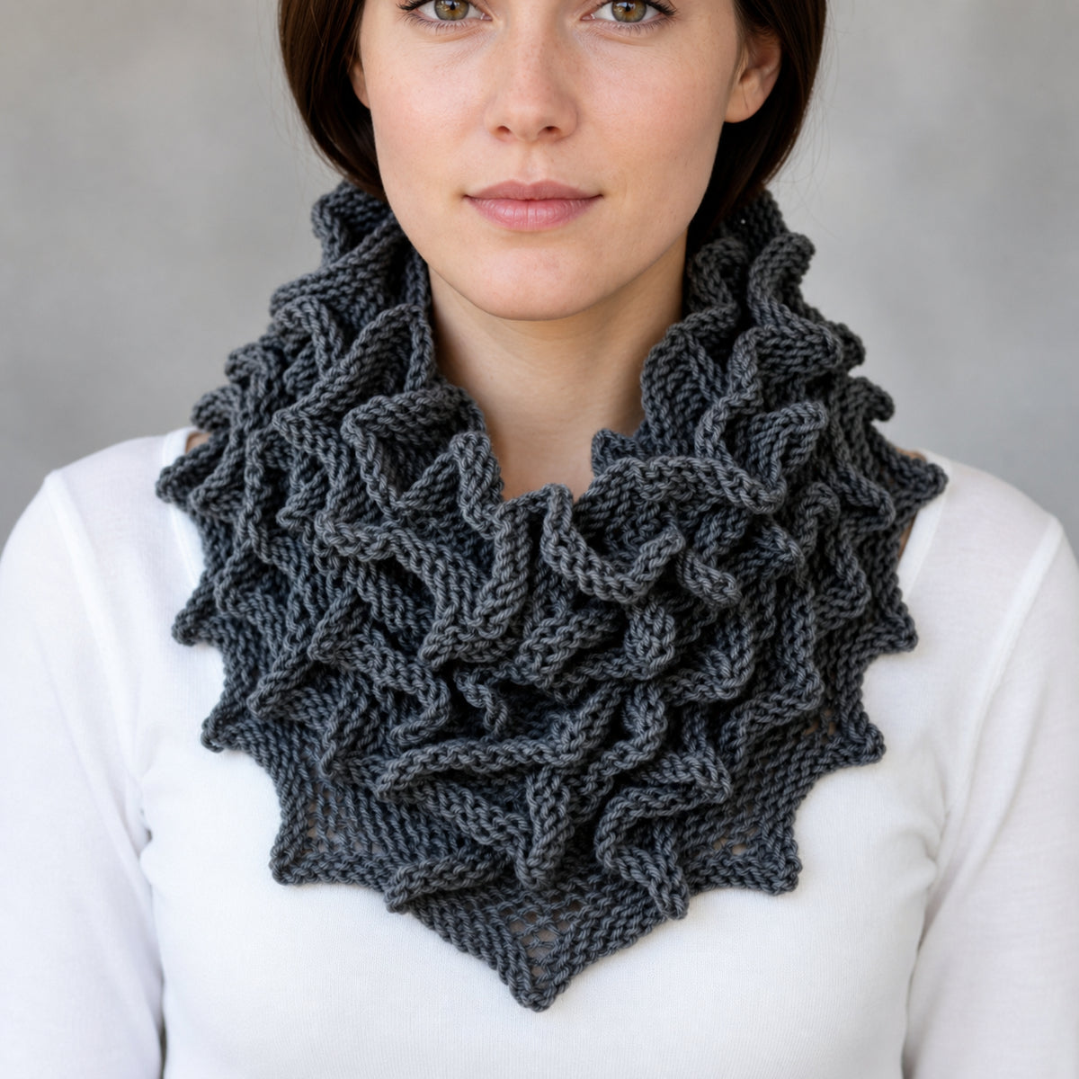 Easy Squirrel Cowl Knitting Pattern