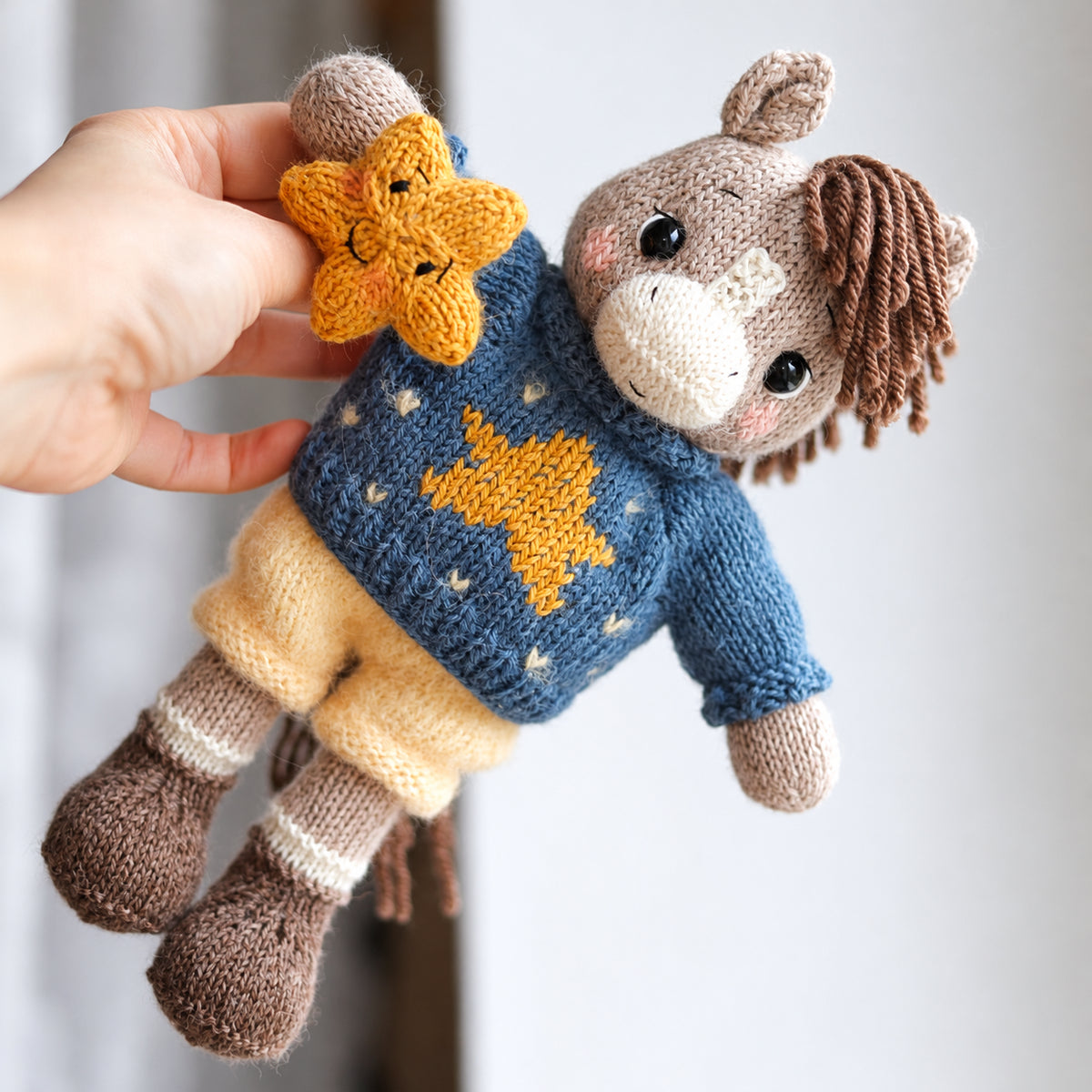 Amigurumi Horse with Removable Clothes Knitting Pattern
