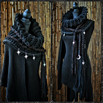 Cowl with Tassels Crochet Pattern