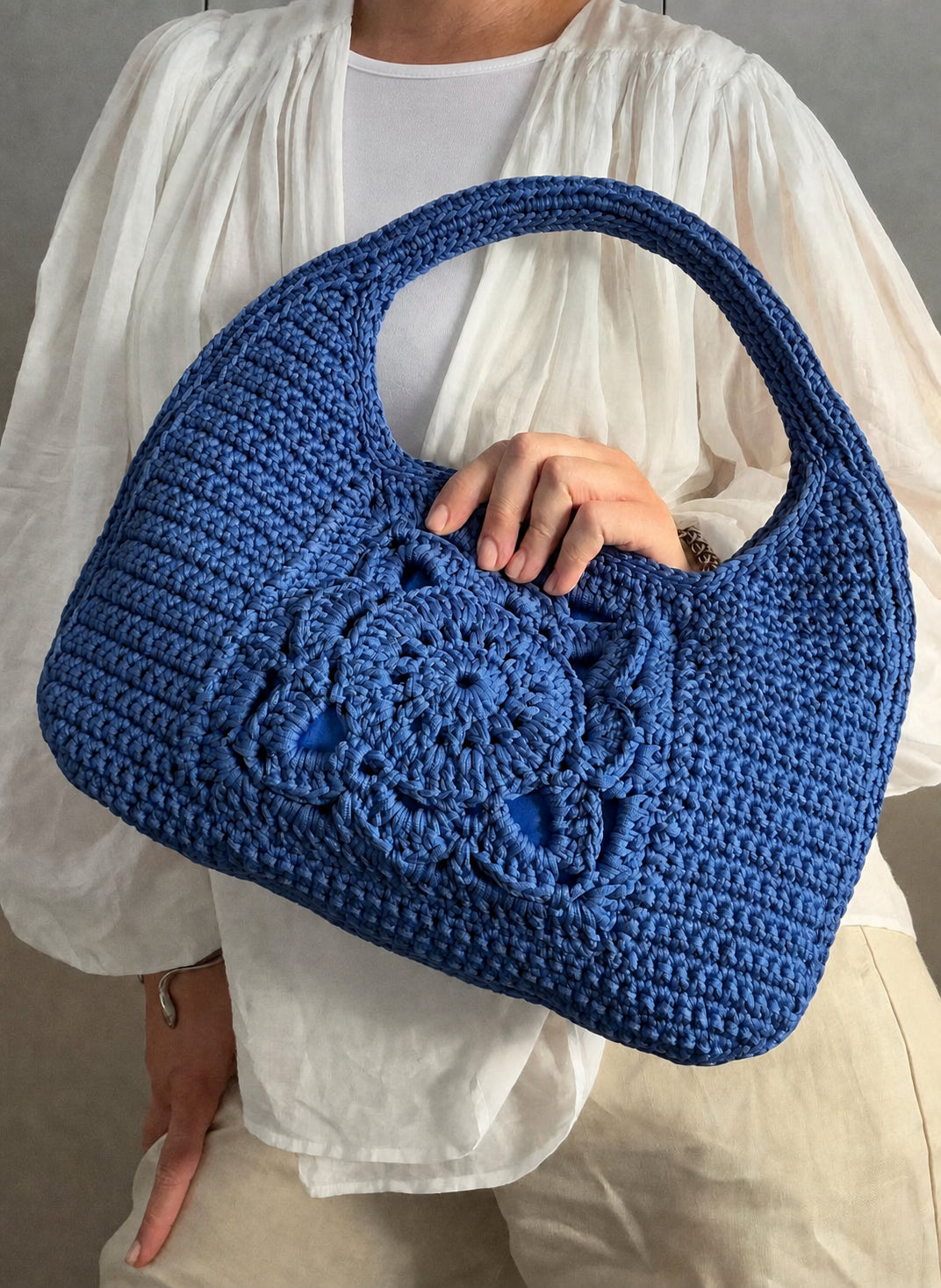 Raffia Wool Handbag Crochet Pattern