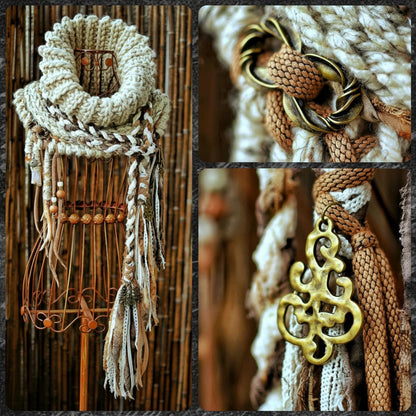 Cowl with Tassels Crochet Pattern