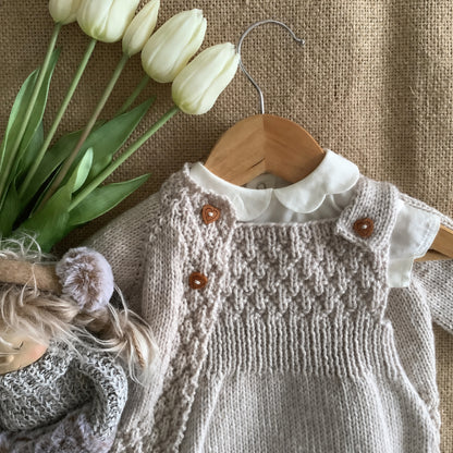 Pineapple Cardigan and Romper Knitting Pattern