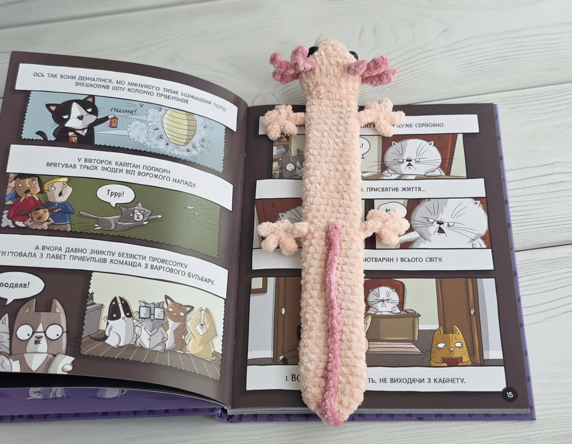 No-Sew Axolotl Slap Bracelet Crochet Pattern