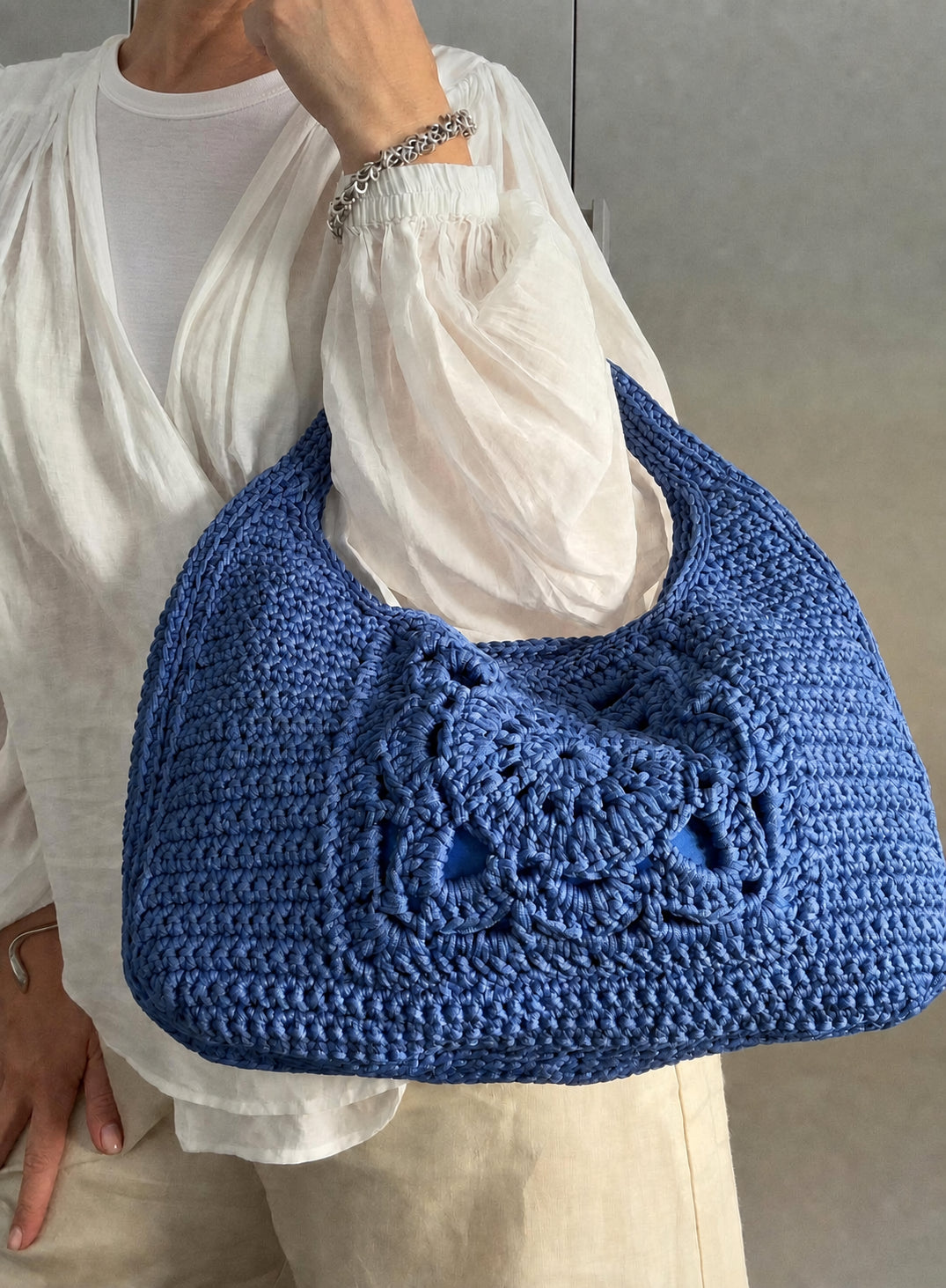 Raffia Wool Handbag Crochet Pattern