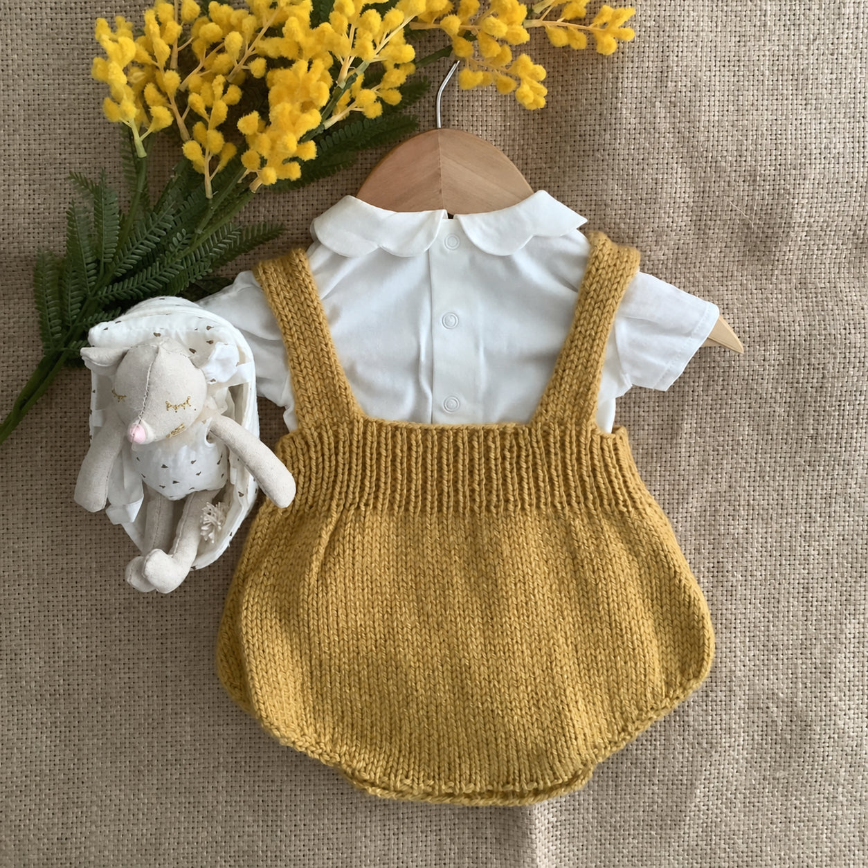 Pineapple Cardigan and Romper Knitting Pattern