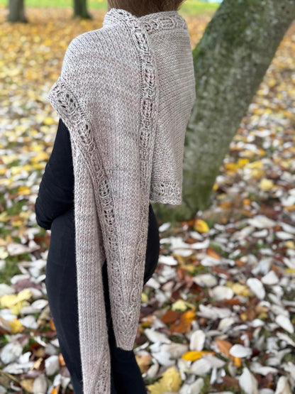 Textured Hooded Shawl Knitting Pattern